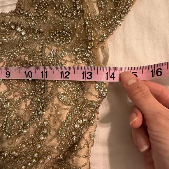 JVN by Jovani Elegant Pink and Gold Women's Dress Size 0 - Picture 10 of 11